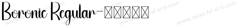 Boronic Regular字体转换